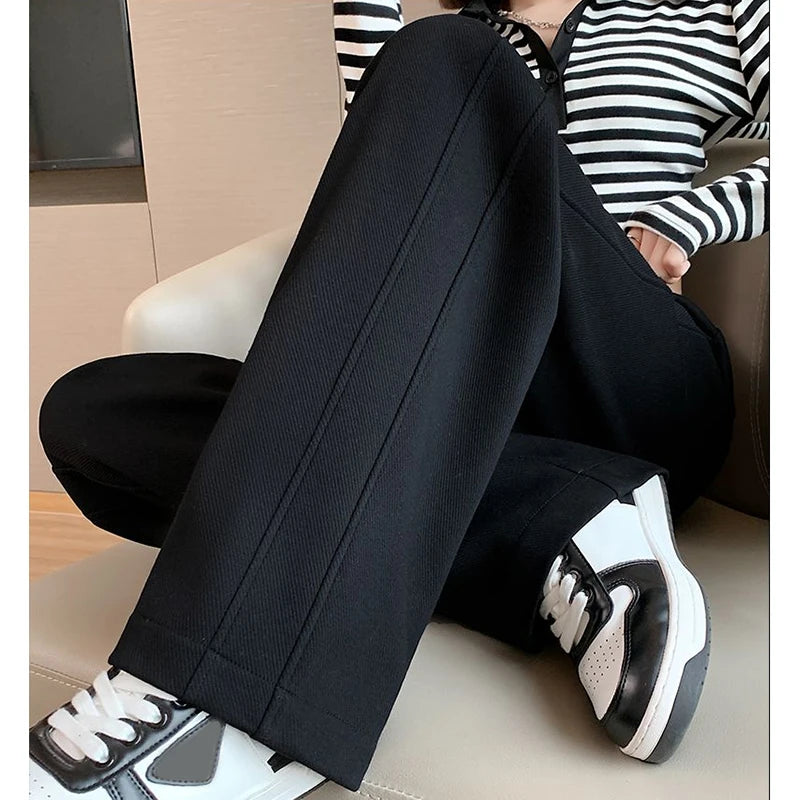 Women High Waisted Leisure Loose Pants™ Straight Leg Slacks Baggy Trousers