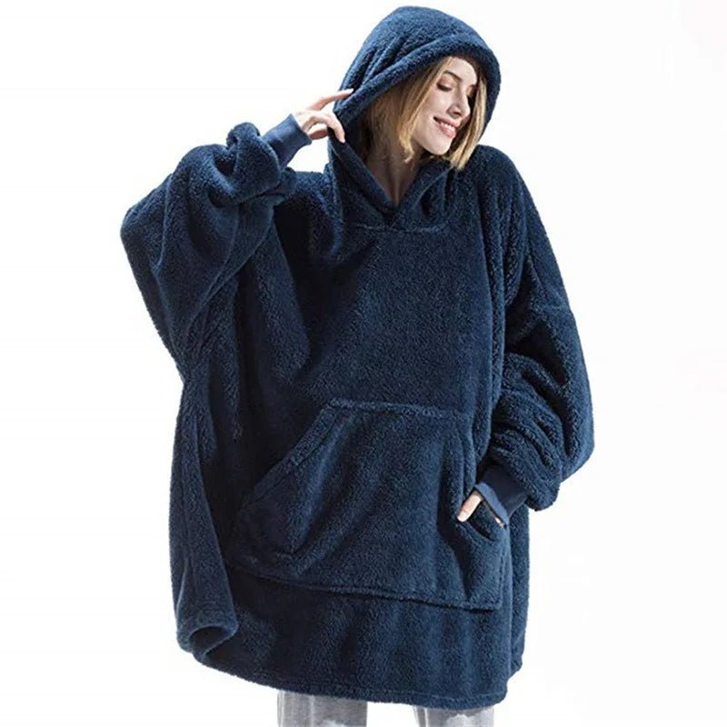 Women's Double-faced Fleece Hoodie™ Oversize Large Pocket Sweatshirts