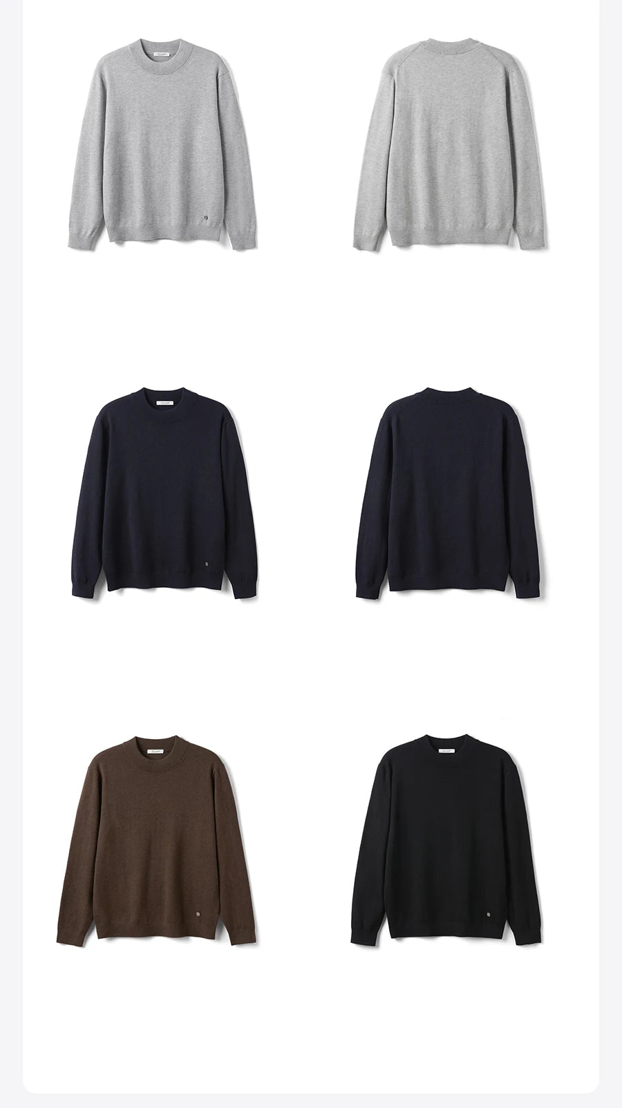 Men's Sweater™ SIMWOOD Autumn Regular Fit Antistatic Basic Knit Pullovers