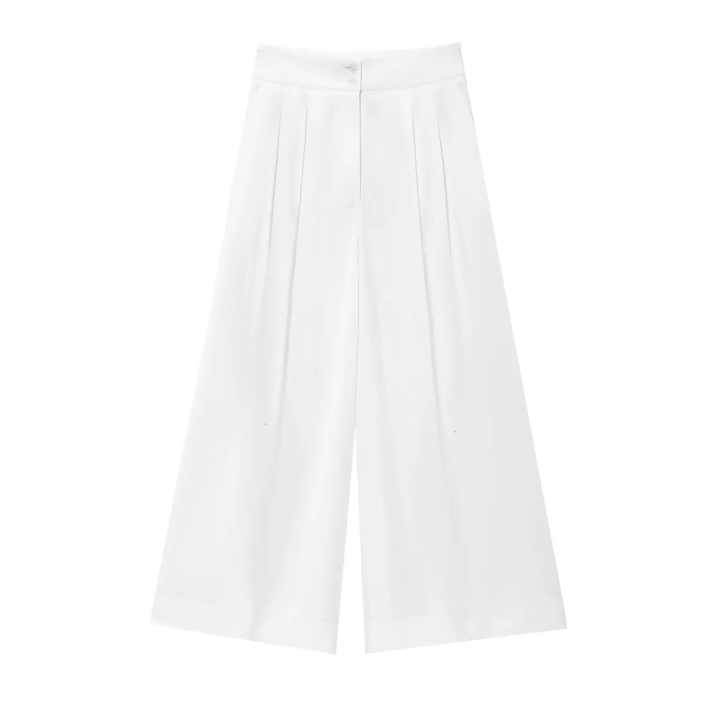 Women's TFMLN Suits™ Sleeveless V-Neck Top With Belt + Straight Pants Set