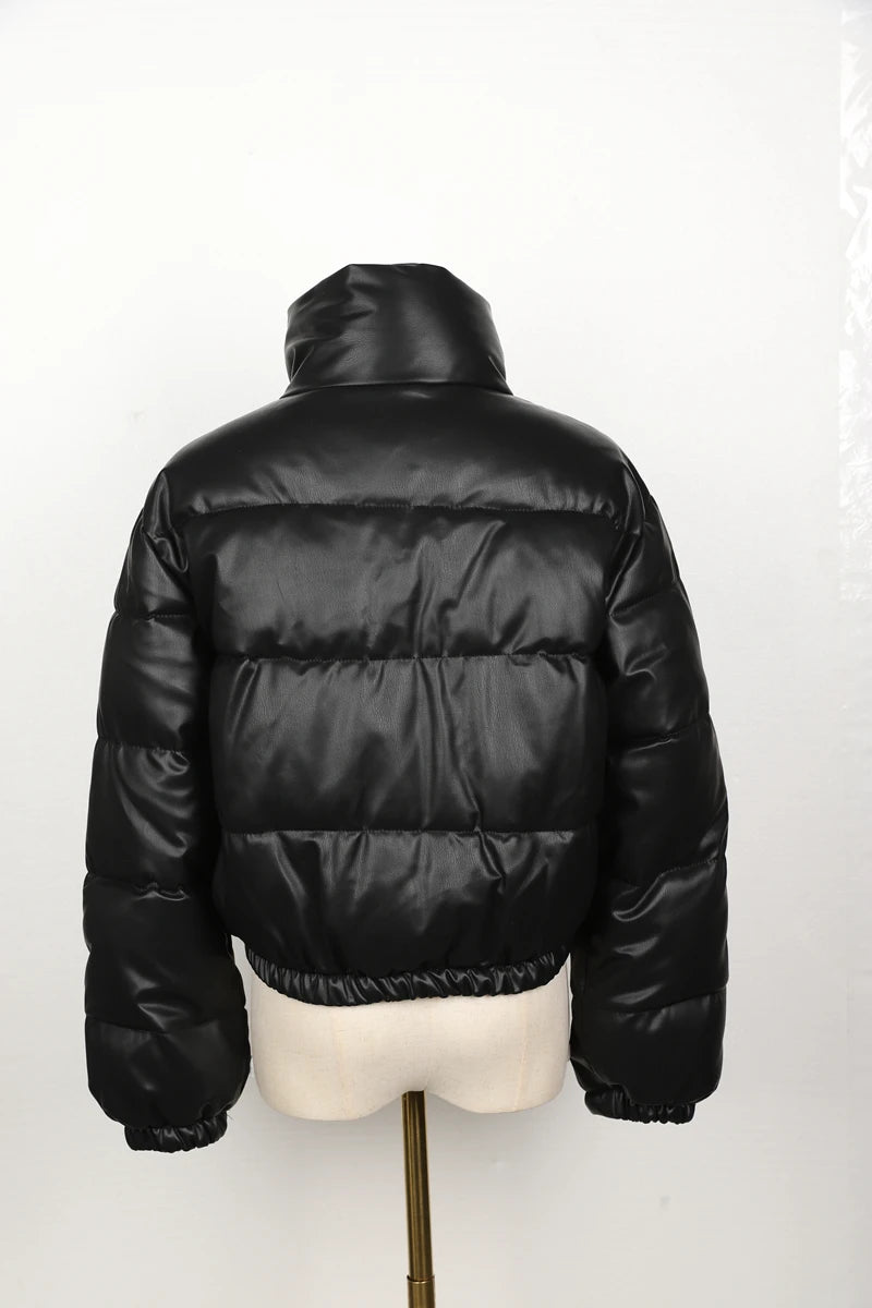 Women's Parka Jacket™ Thick PU Leather Jacket