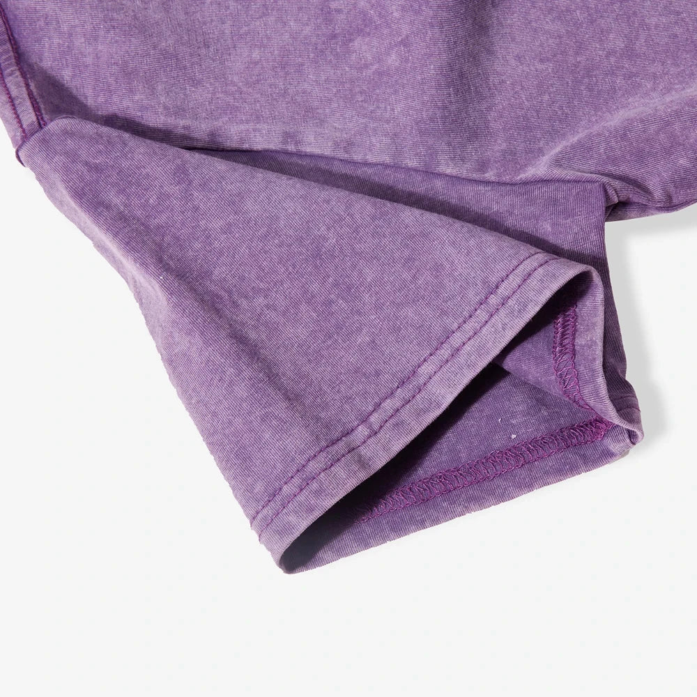 Women's Short Washed T-Shirts™ Soft Cotton Short Sleeve Retro Crop Tees