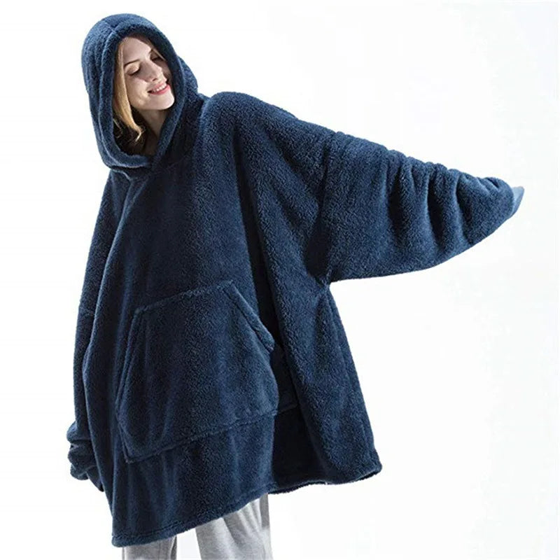 Women's Double-faced Fleece Hoodie™ Oversize Large Pocket Sweatshirts