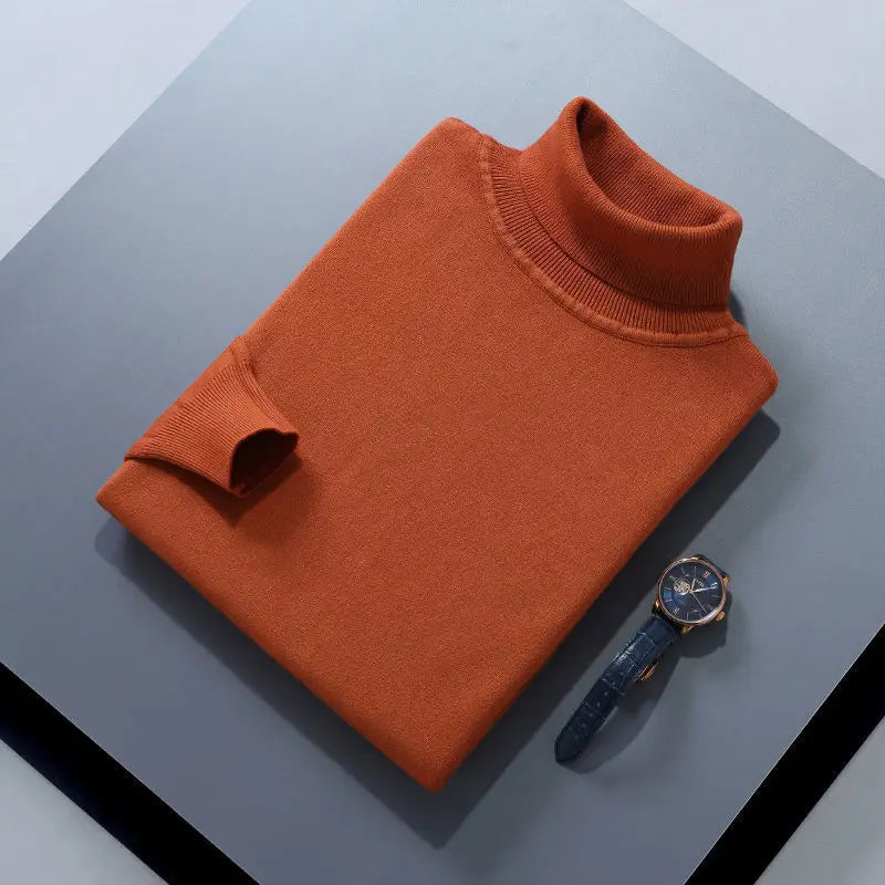 Men's Sweater™ Turtleneck Cashmere Cotton Blend Knitted Pullover