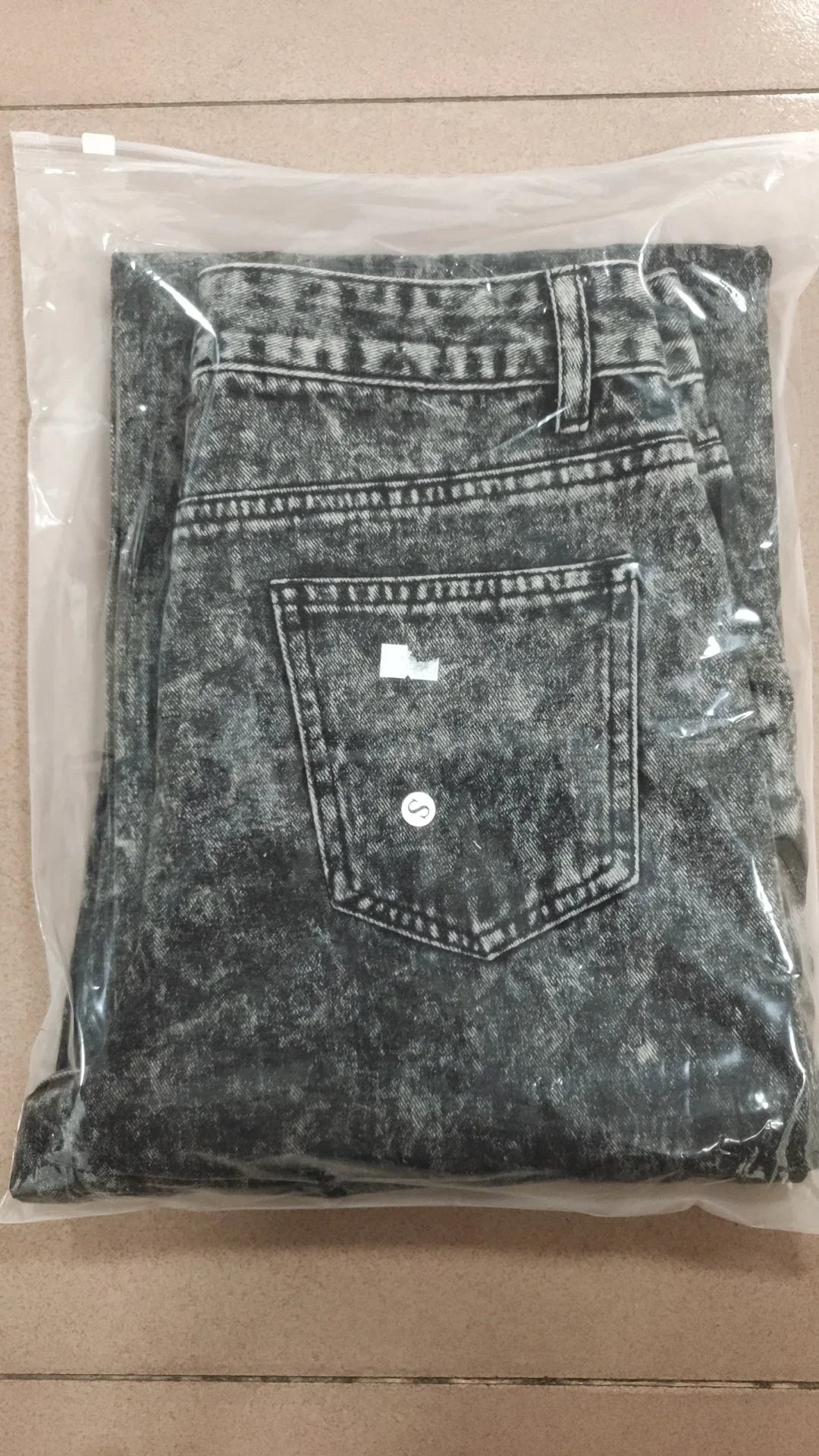 Women's Long Pants™ Hole Punch Casual Denim Trousers
