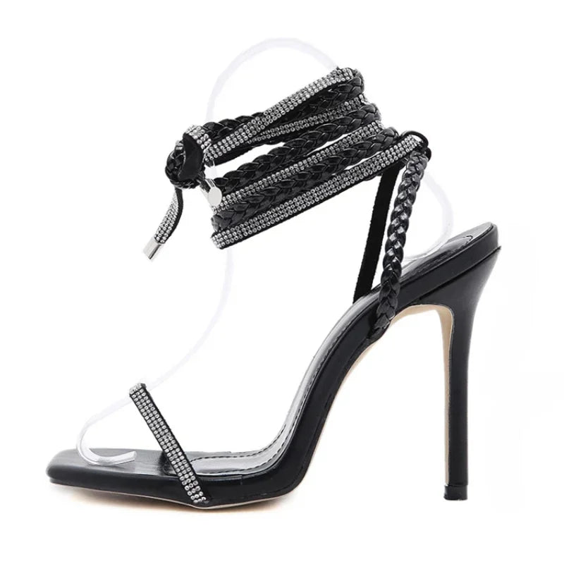 Woman's High Heels Sandals™ Leather Gladiator Ankle Strap Open Toe Sandals