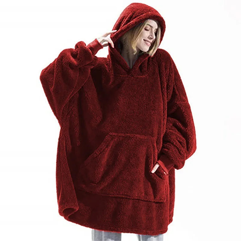 Women's Double-faced Fleece Hoodie™ Oversize Large Pocket Sweatshirts