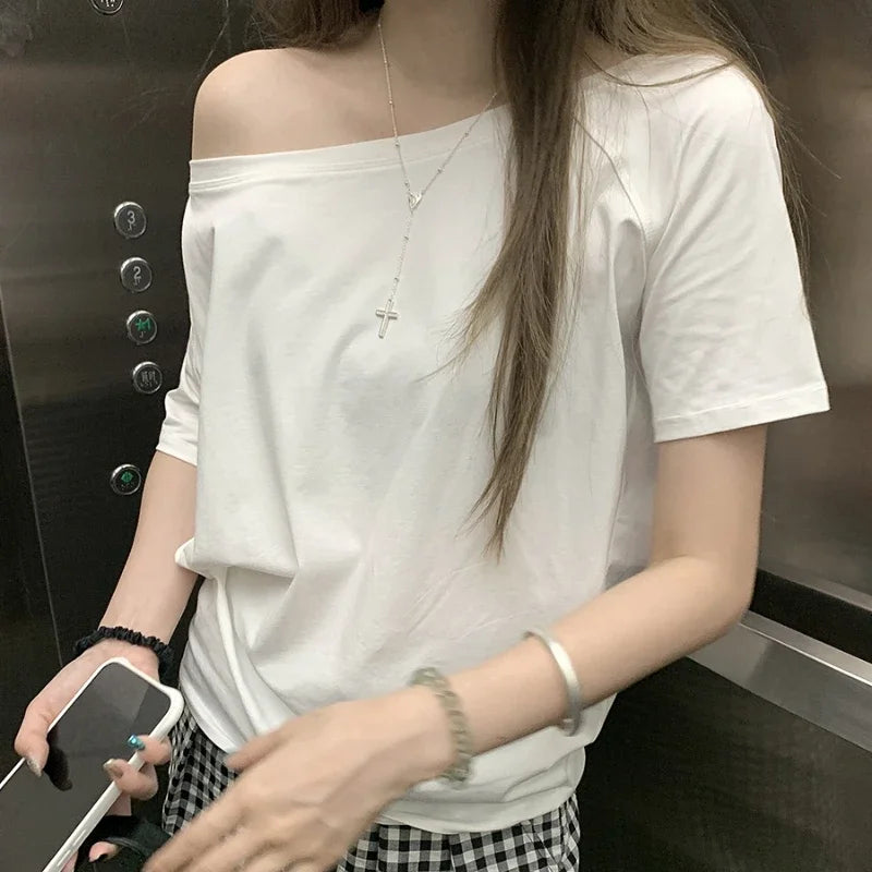 Women's Summer T-shirts™ Casual Clean fit Short Sleeve Y2k Top Aesthetic Clothes