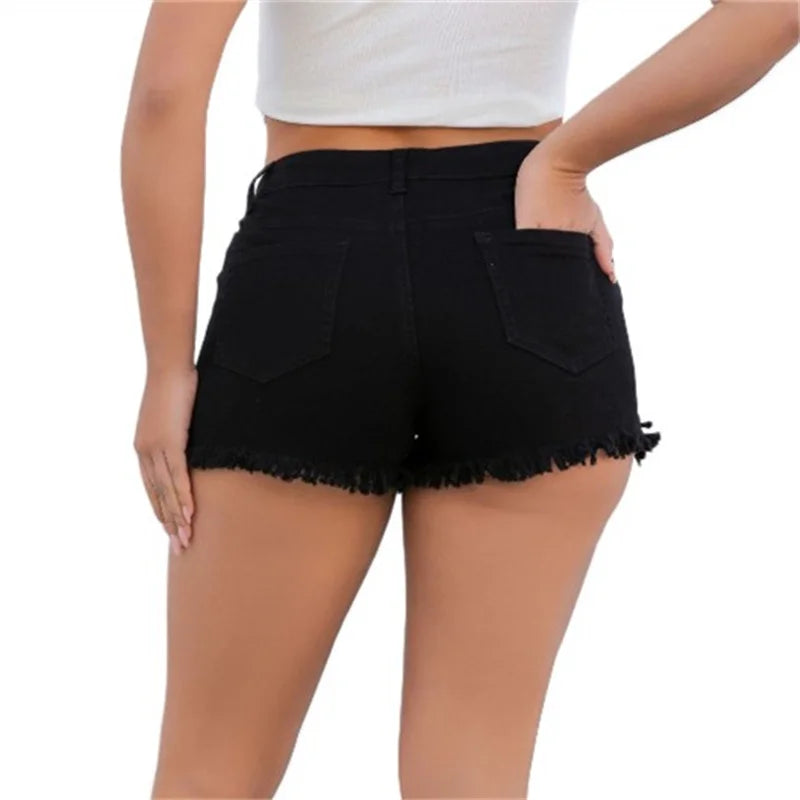 Women's Summer Split Tassel Shorts™ Vintage Casual High Waist Shorts