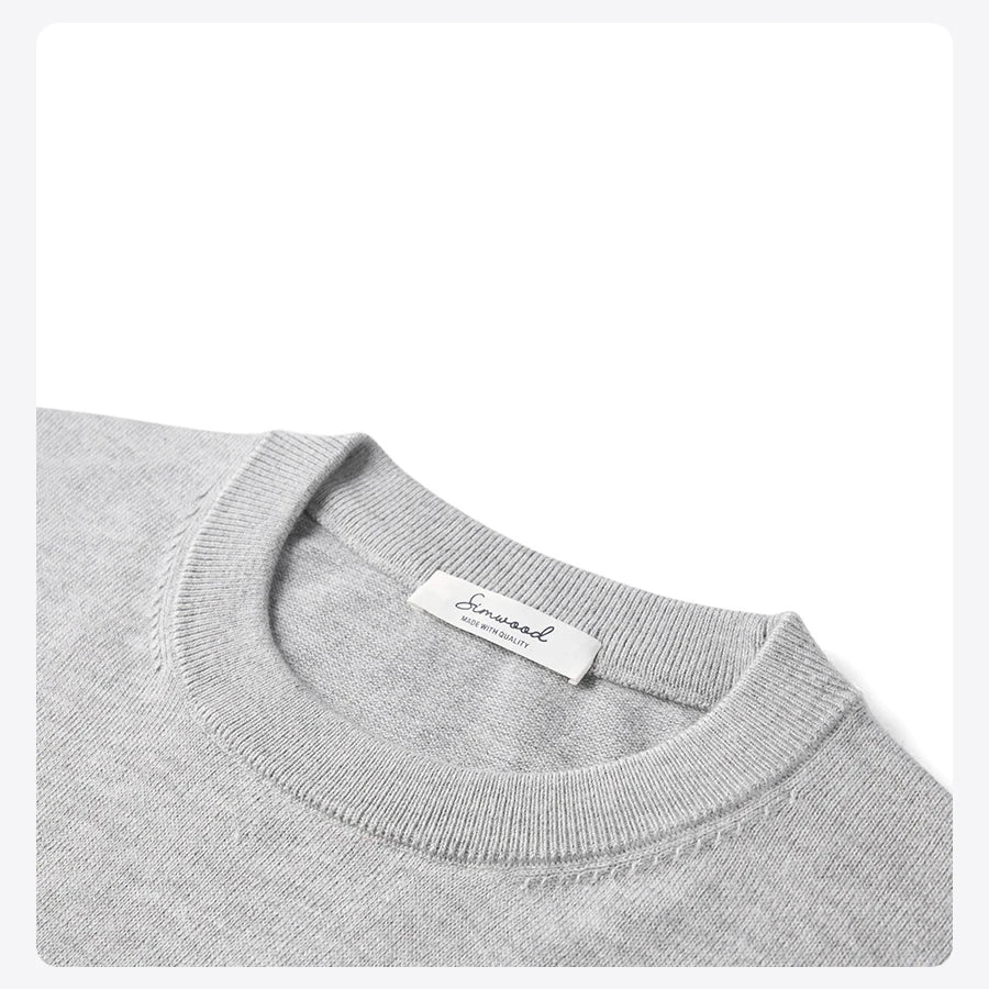 Men's Sweater™ SIMWOOD Autumn Regular Fit Antistatic Basic Knit Pullovers