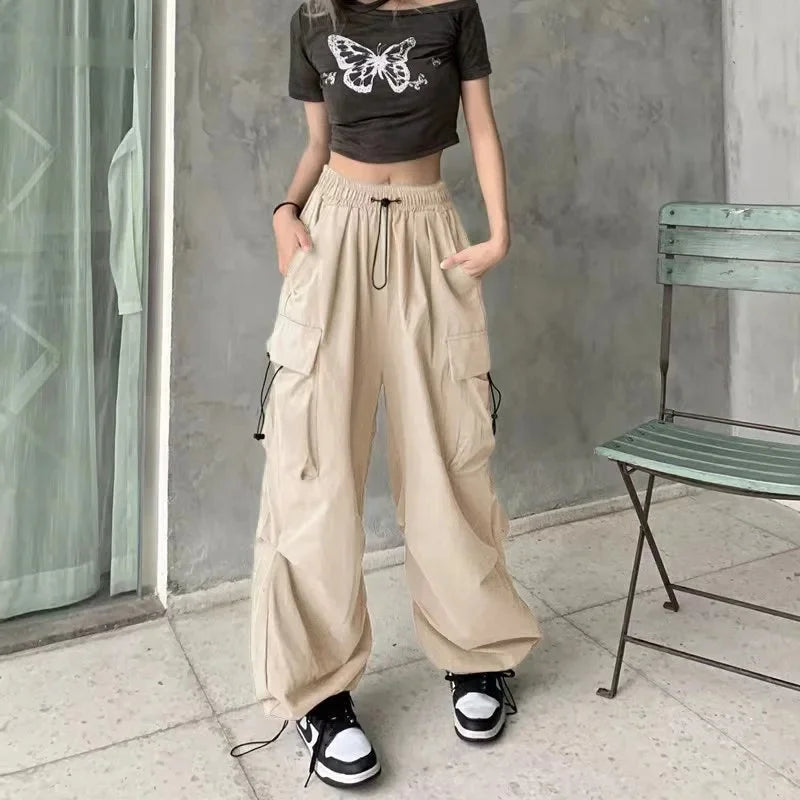 Women's American Vintage Pants™ Loose Fit High Straight Leg Trousers