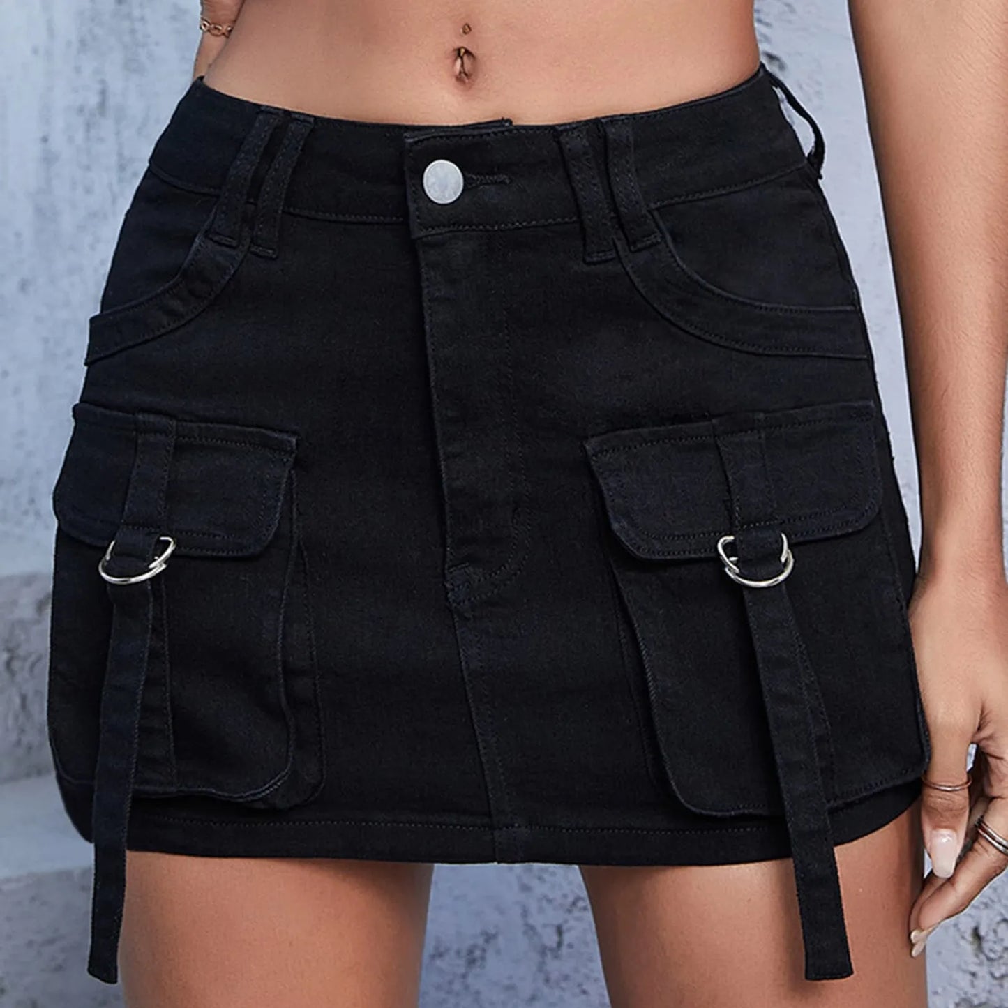 Women's Summer Mini Denim Skirts™ Casual Stretch Slim Denim Skirt