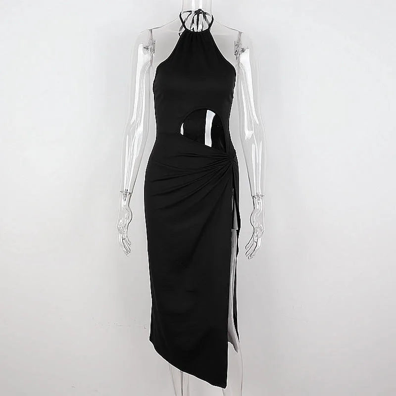 Women's WhereMery Summer Backless Lace Up Long Dress™ Elegant Waist Hollow Out High Split Dresses