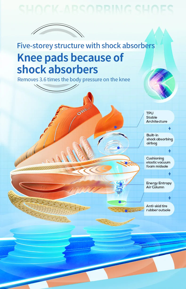 ONEMIX New Cushioning Running Shoes™ Men & Women Lace Up Sports Women Non-slip Outdoor Athletic Sneakers