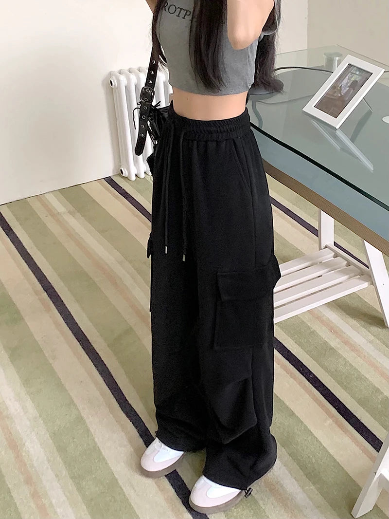 Women's Drawstring Design Cargo Pants™ Fashion Hip-hop Streetwear Cargo Trousers