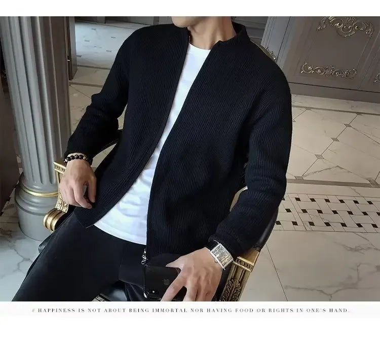 Men's Knitted Cardigan Sweater™ Casual Versatile Slimming Sweater