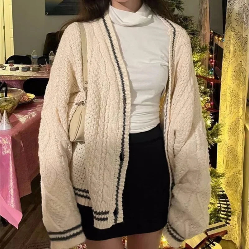Women's Y2K Sweaters™ Loose Knitted Long Sleeve Cardigans