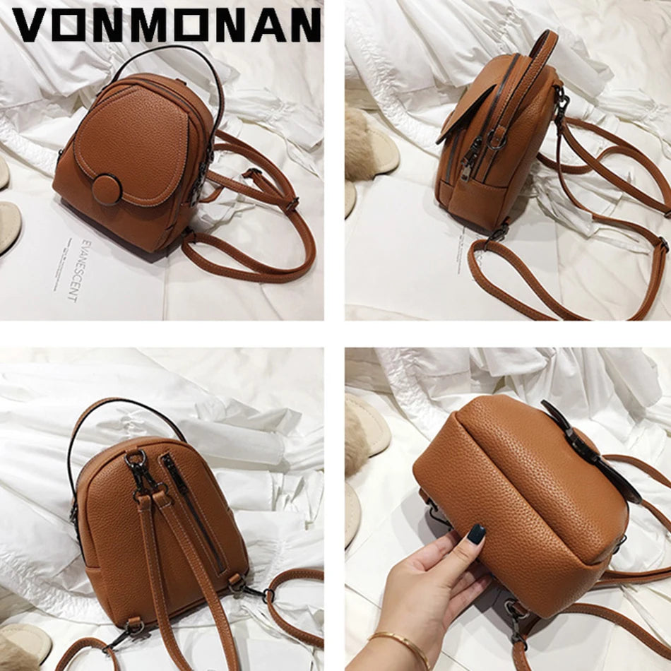 Women's Backpack™ Mini Soft Touch Multi-Function Shoulder Bag Girl