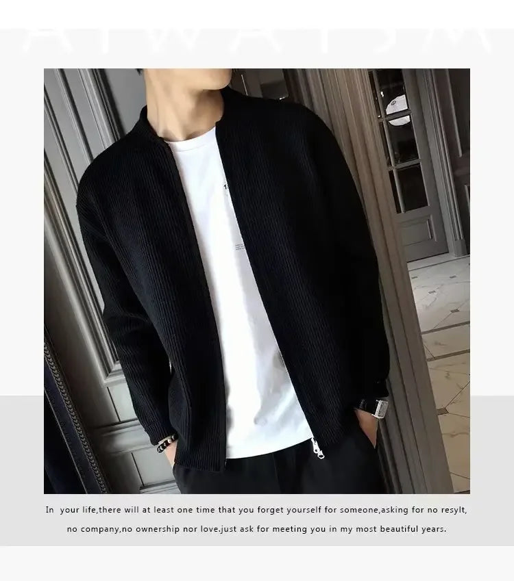 Men's Knitted Cardigan Sweater™ Casual Versatile Slimming Sweater