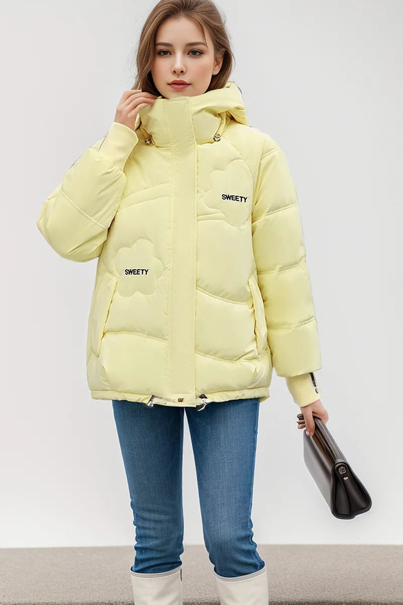 Women's Thick Coat™ Winter Cotton Casual Hooded Zipper Short Parkas Jacket