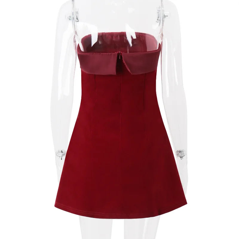 Women's Slash-neck Sexy Backless A-line Mini Dress™ Off Shoulder Bodycon Dress