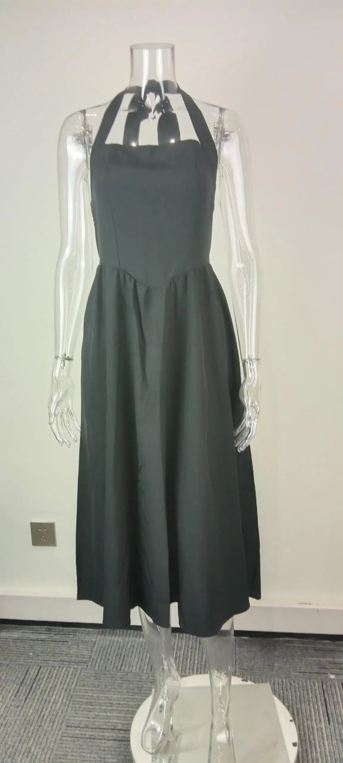 Women's Long Dress™ Square Collar Sleeveless Backless Dress
