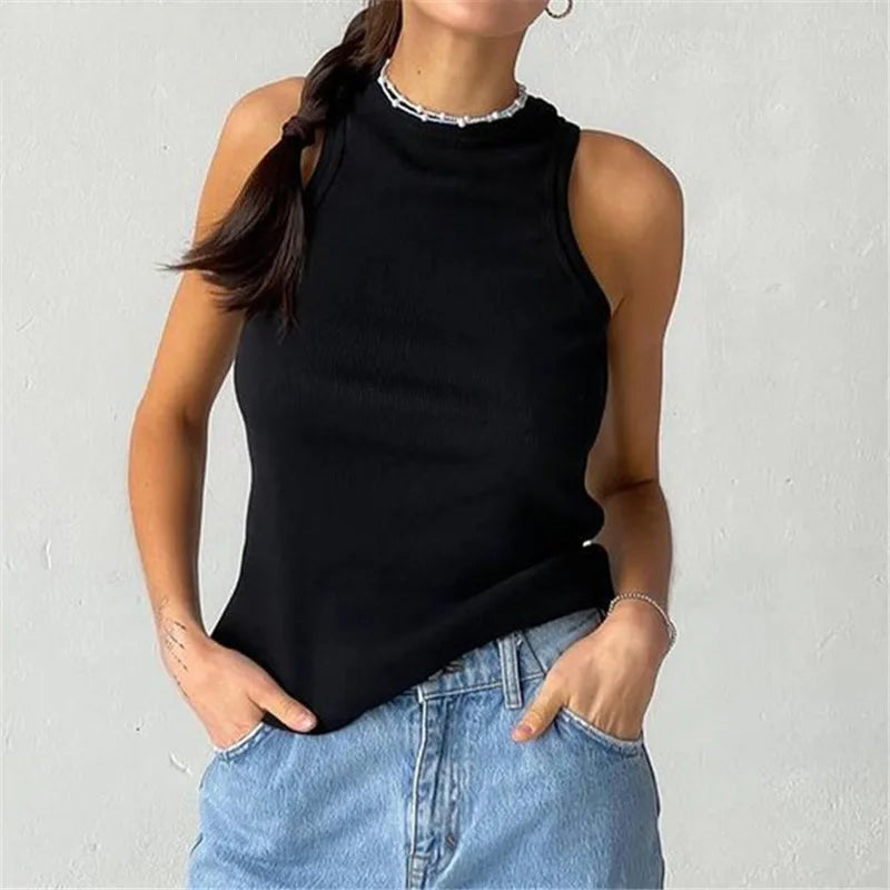 Women's Shirt™ Ribbed Knitted Summer Off Shoulder Tank Top