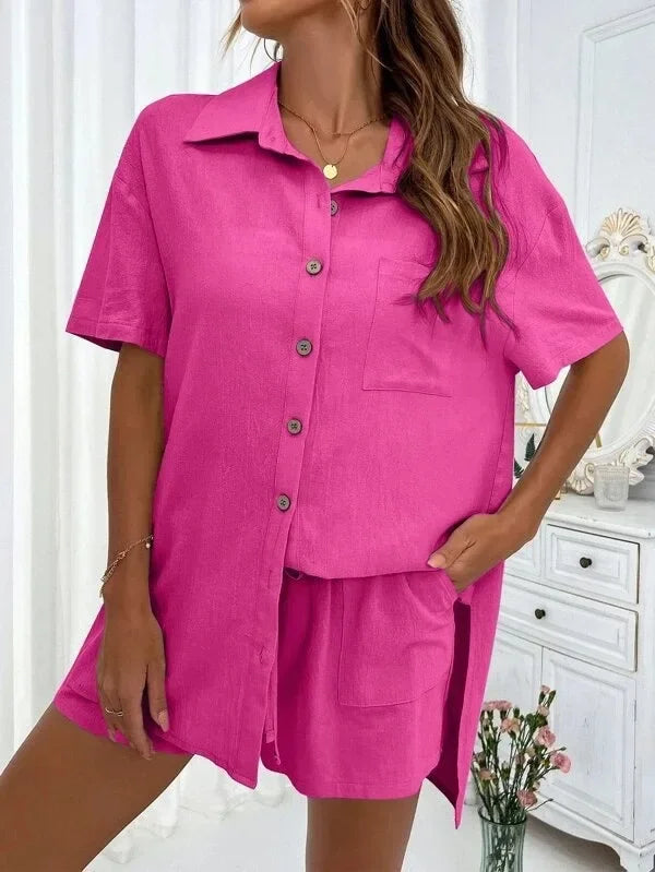 Women's Cotton Shorts Set™ Summer Simple Design Clothes