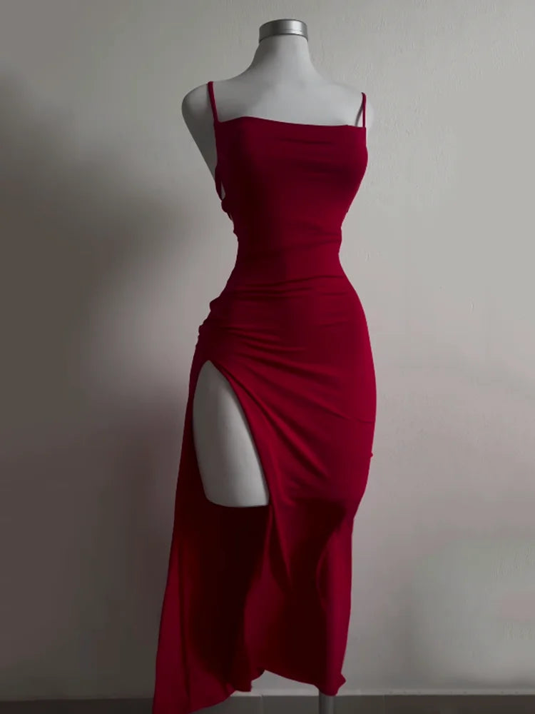 Women' Summer Sheath Dress™ Halter Strap Bag Hip Dress