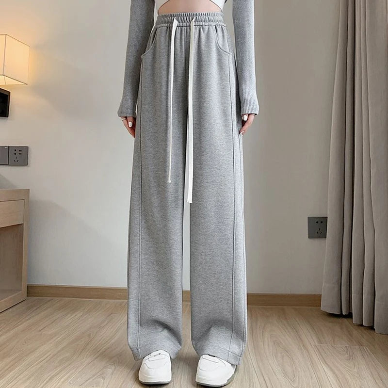 Women High Waisted Leisure Loose Pants™ Straight Leg Slacks Baggy Trousers