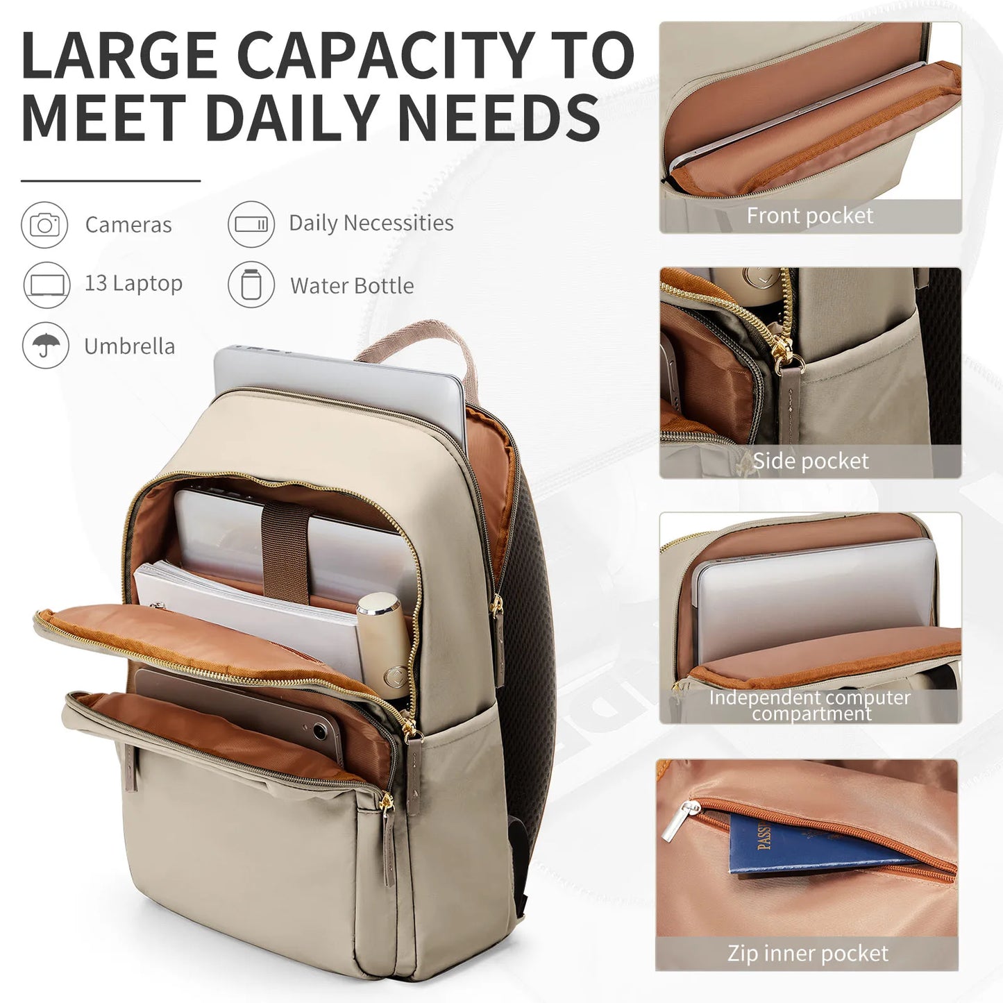 Women's Backpack™ Large Capacity Travel Business Laptop Shoulder Backpack