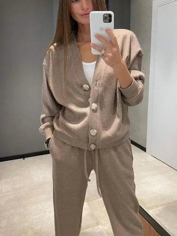 Women's Comfortable Sporty Set™ Casual Jacket Open Cardigan + Long Pants Set