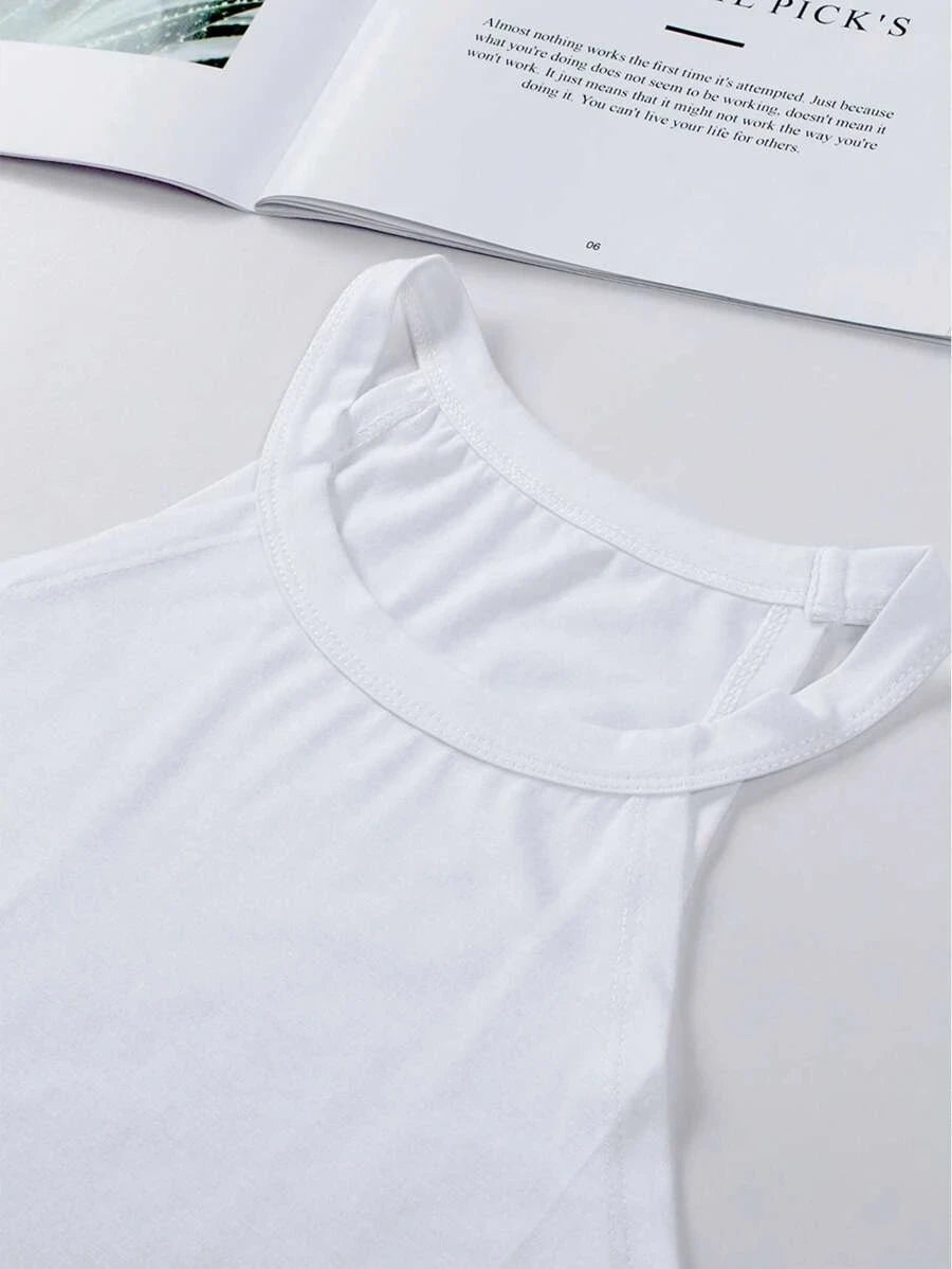 Women's Summer Sleeveless Halter T-Shirts™ Crew Neck Workout Tank Tops