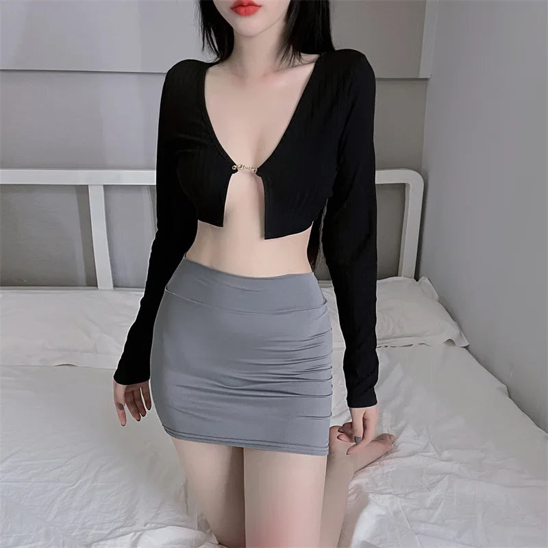 Women's Casual Pencil Mini Short Skirts™ FREEAUCE Korean Style High Waist Mini Short Skirt