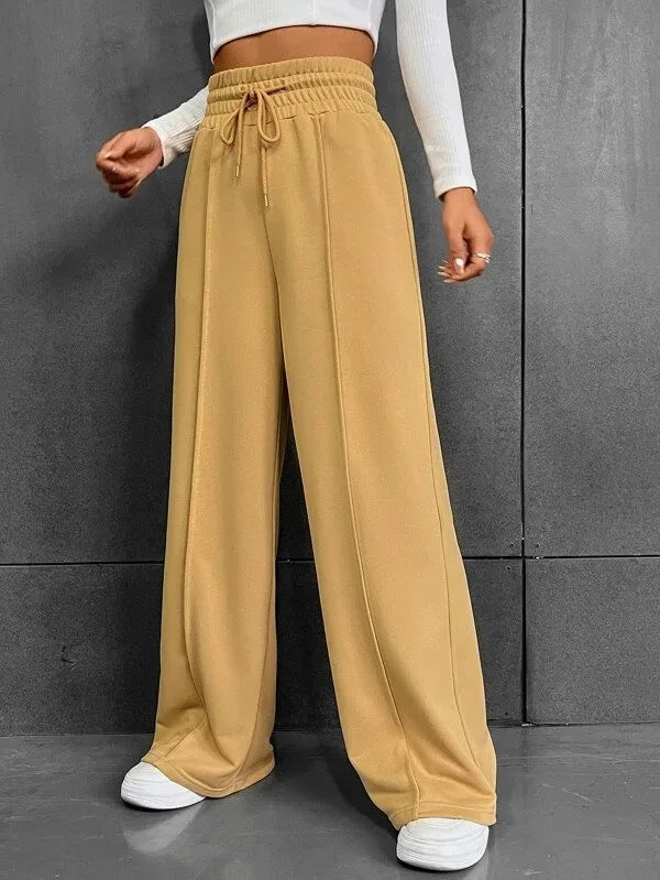 Women's straight tube loose pants™ wide leg pants casual pants