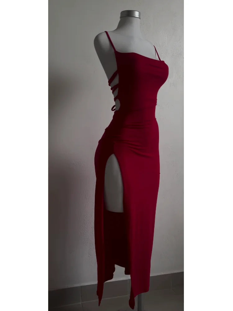 Women' Summer Sheath Dress™ Halter Strap Bag Hip Dress