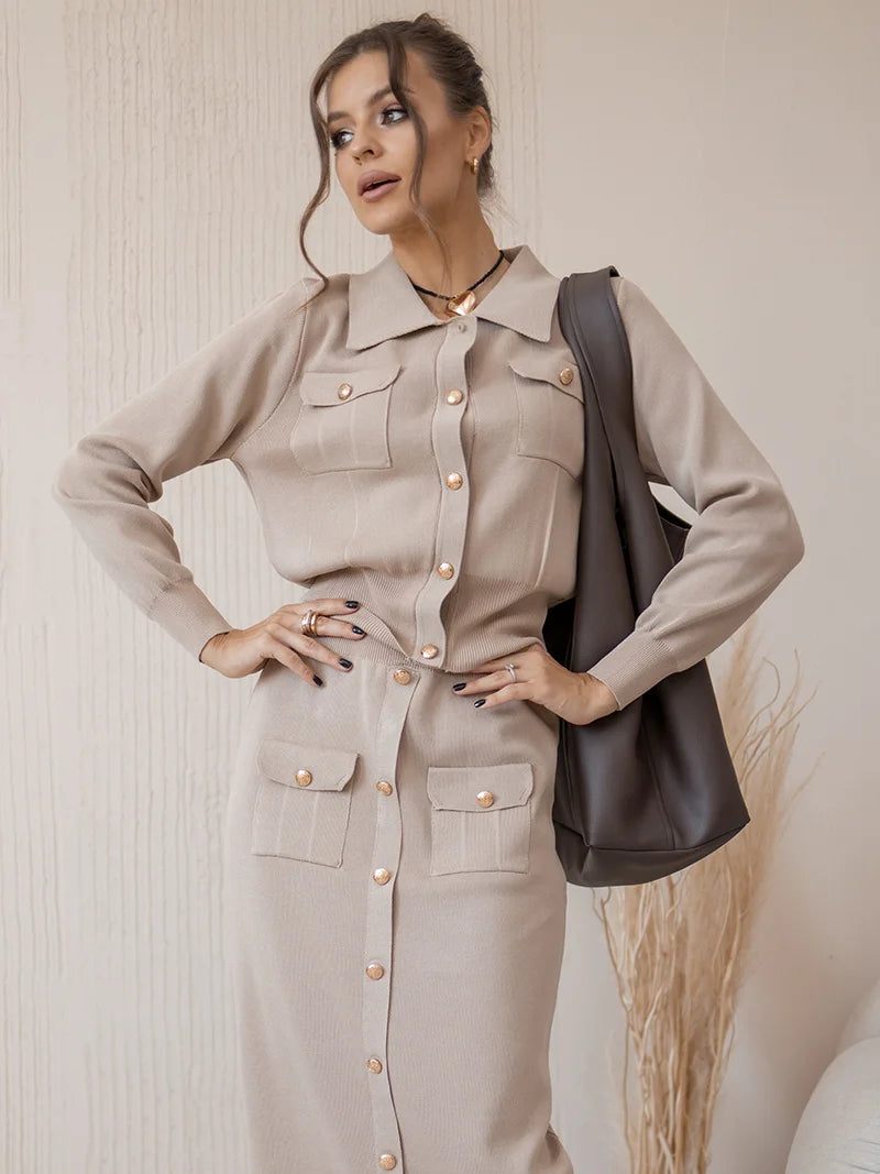 Women's Elegant Dress and Shirt™ Vintage Sets