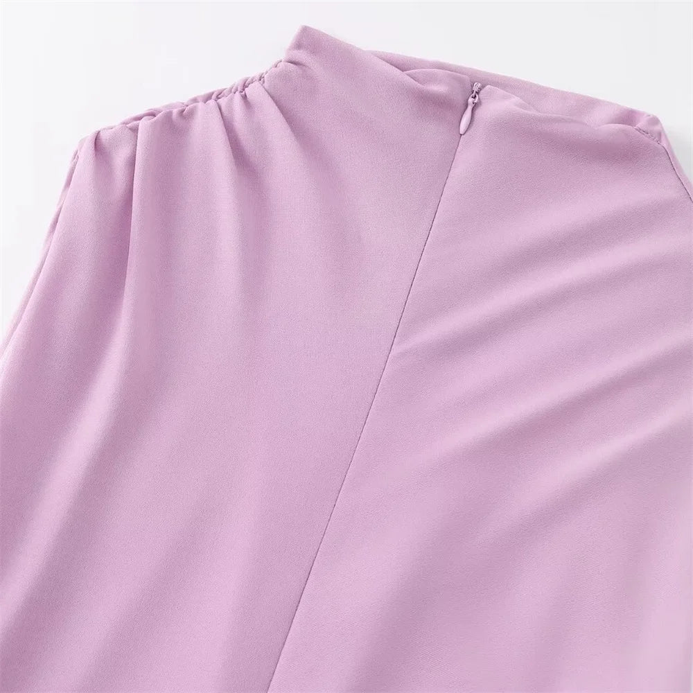 Women Dress™ Spring And Summer Fashionable Pleated Decorative Dress