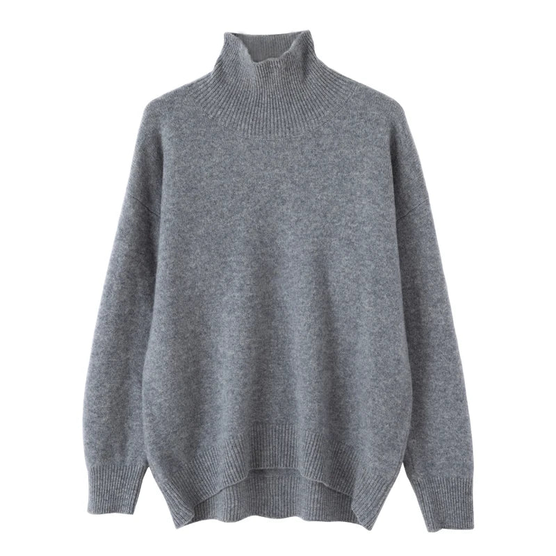 WinvyNee Women Sweater™ 100% Wool Turtleneck Pullover