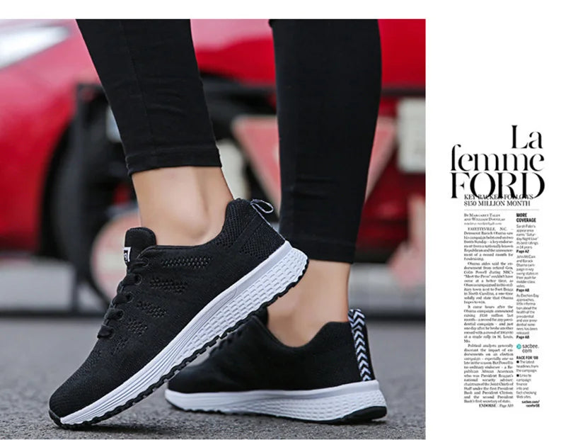 Women's Sneakers™ Breathable Walking Mesh Flat Shoes Sneakers
