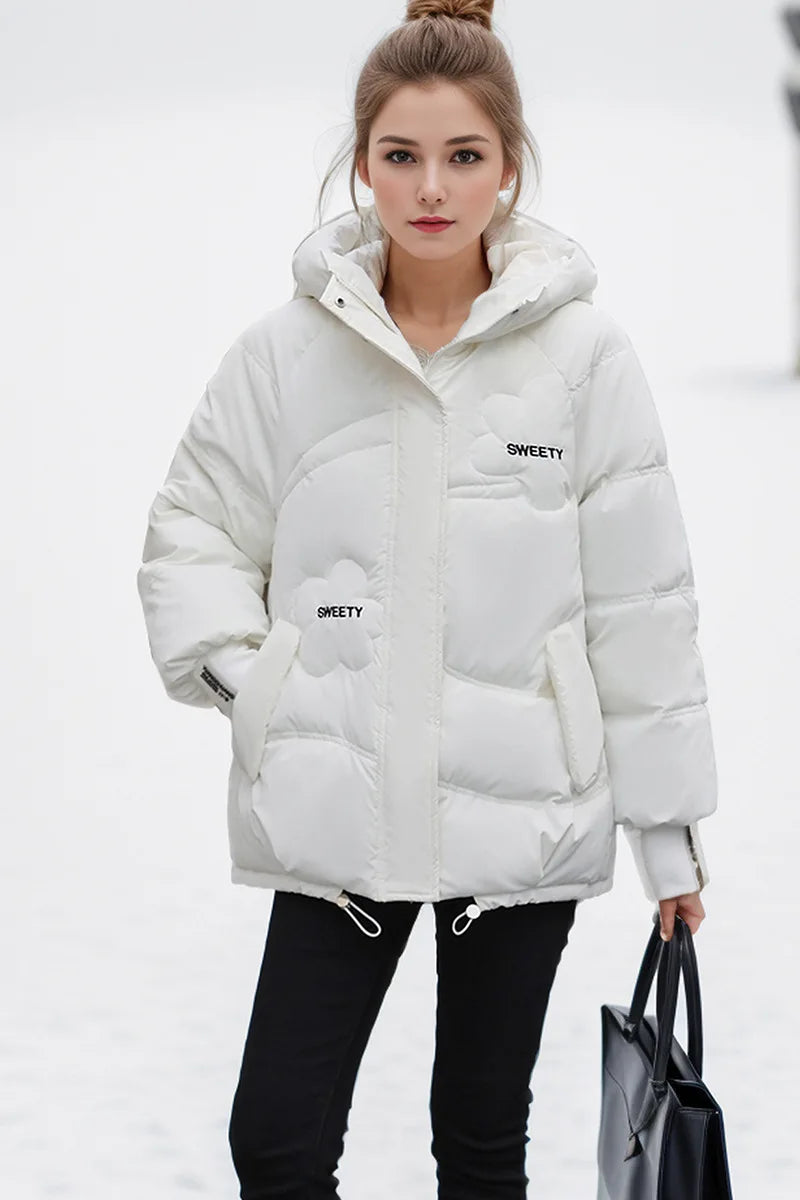 Women's Thick Coat™ Winter Cotton Casual Hooded Zipper Short Parkas Jacket