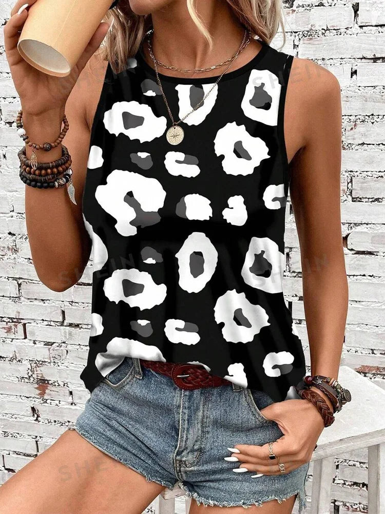 Women's Print Tank Tops™ Outdoor Summer Sleeveless Crew-neck Tank Top