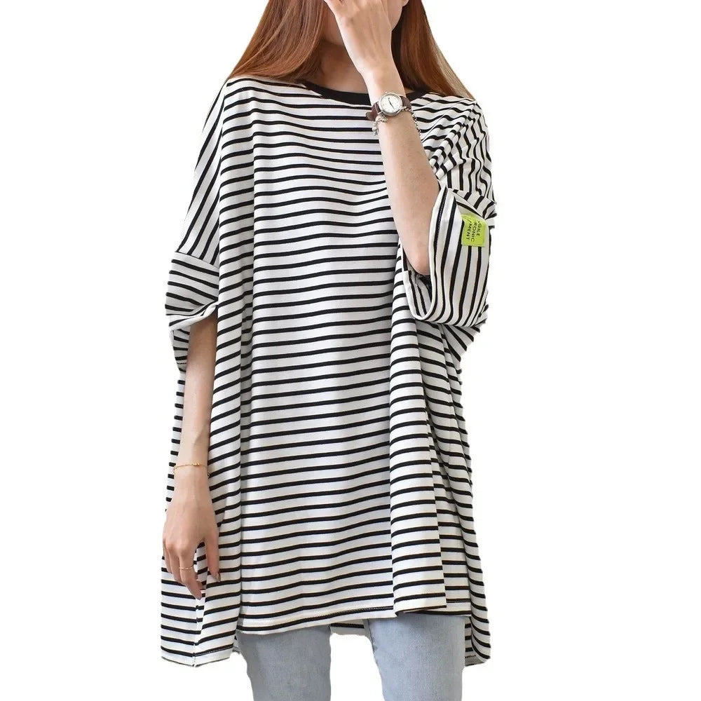 Women's Loose Long Sleeve T-shirt™ Plus Size Crew Neck T-shirt