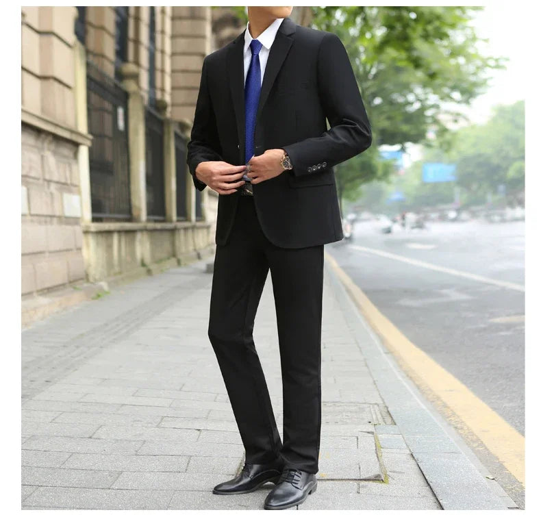 Men's Fashion Handsome Suit™ Business Cargo Trousers Plus Size Sets
