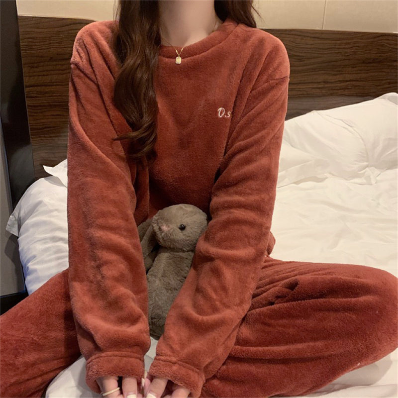 Women's ITOOLIN Cashmere Pajama Set™ Woolen Pullovers And Pants 2 pieces Sets