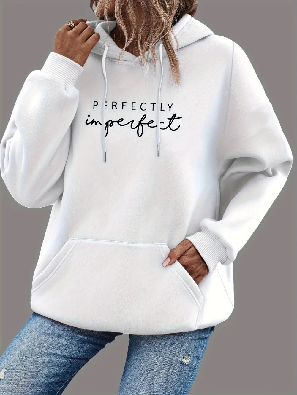 Women's Casual Hoodie™ Letter Print Polyester Hoodies