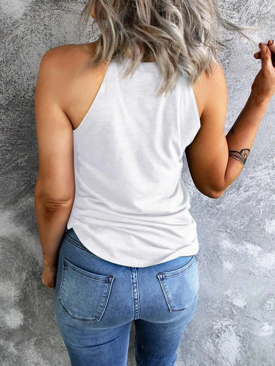 Women's Summer Sleeveless Halter T-Shirts™ Crew Neck Workout Tank Tops