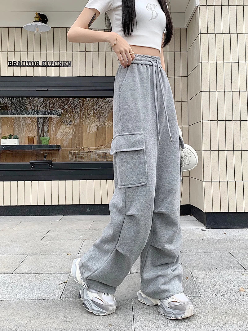 Women's Drawstring Design Cargo Pants™ Fashion Hip-hop Streetwear Cargo Trousers