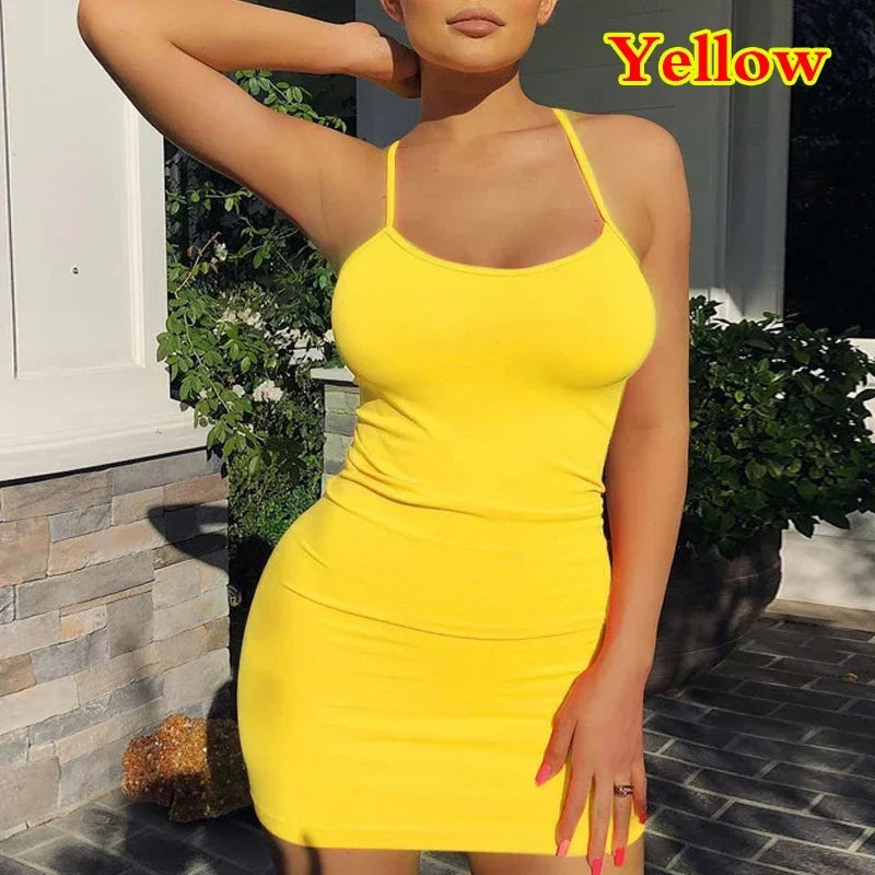 Women's Strap Mini Dress™ Short Spaghetti Bodycon Sexy Summer Dresses