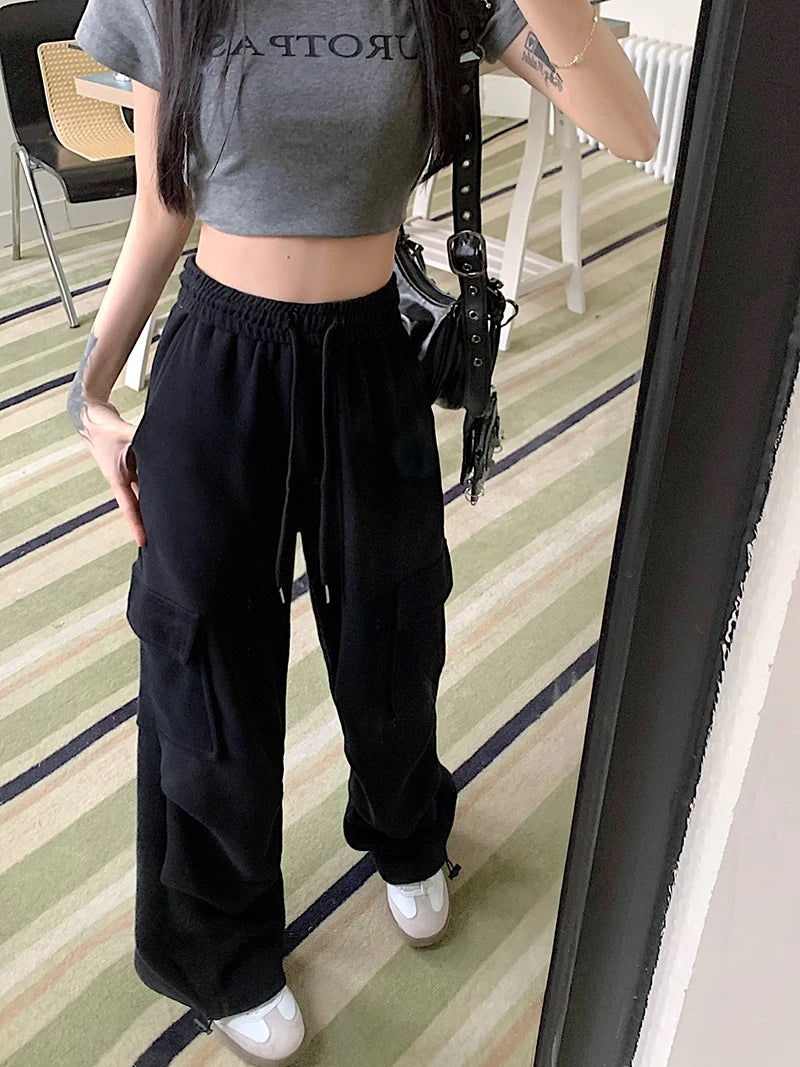 Women's Drawstring Design Cargo Pants™ Fashion Hip-hop Streetwear Cargo Trousers